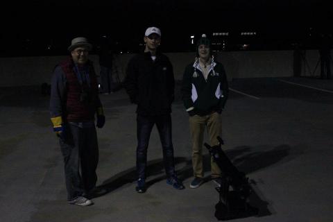 John French, Alex Price, Peter Simala (Lt to Rt)