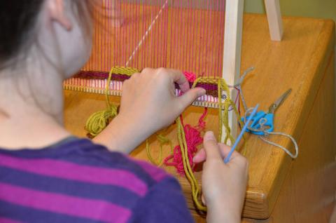 Loom in use at the ELPL Maker Studio - photo courtesy of ELPL